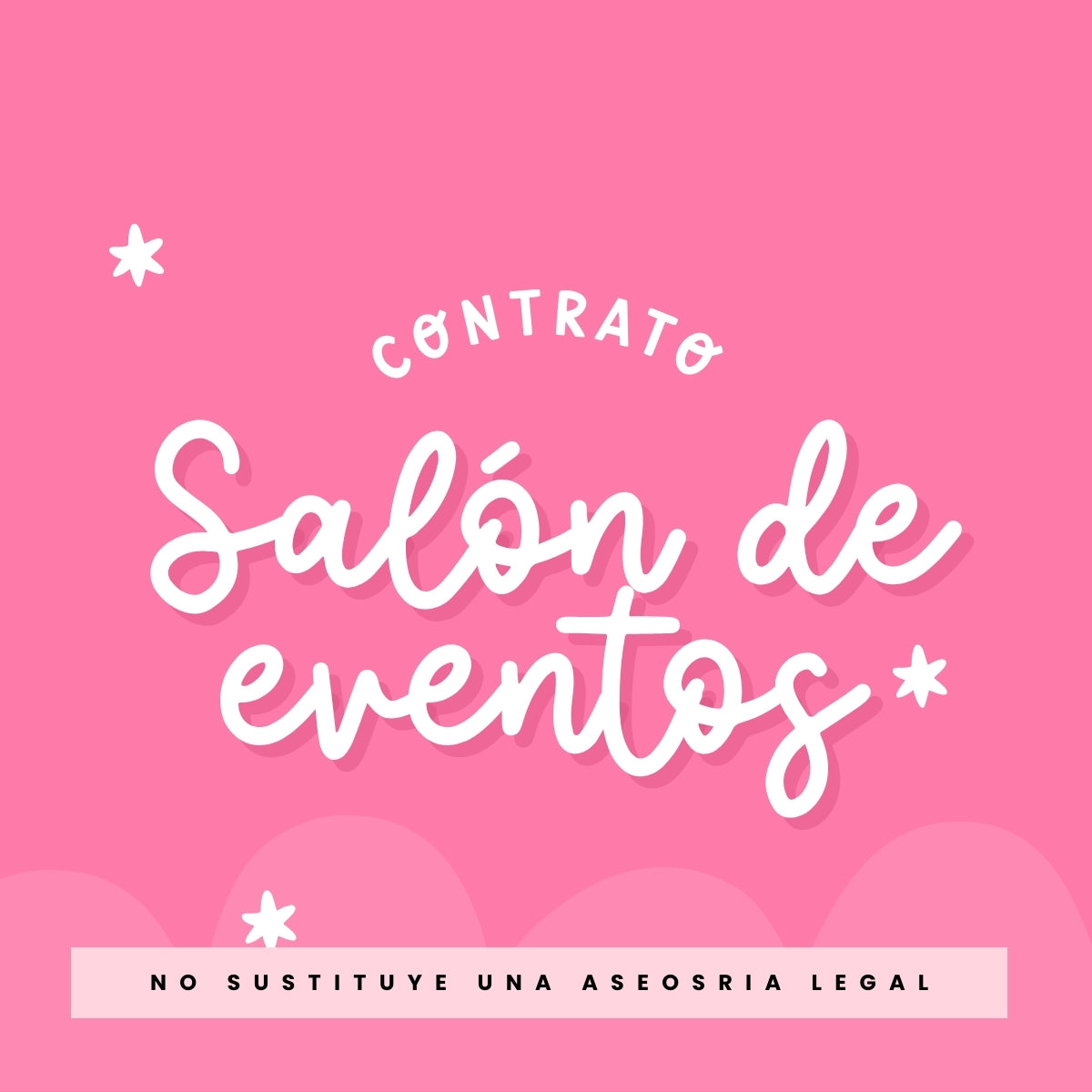 Contrato salón de eventos infantiles