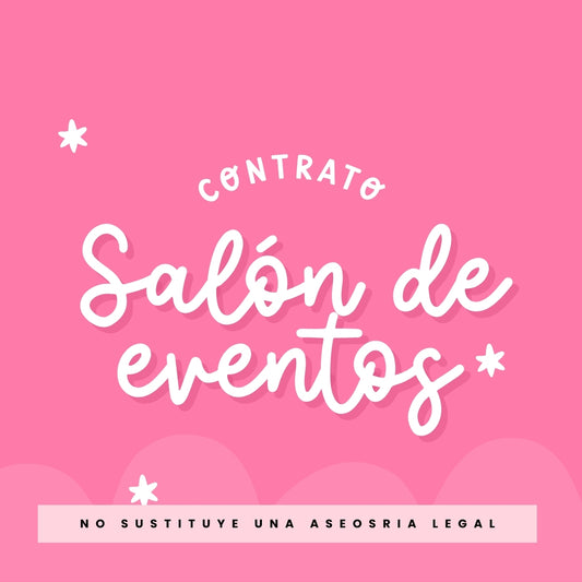 Contrato salón de eventos infantiles