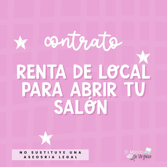 Contrato profesional para renta de local comercial